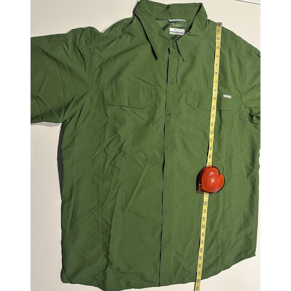 Columbia Button Up Fishing Shirt Adult XL Green Casual Omni-Shade Outdoors Mens - Picture 3 of 6